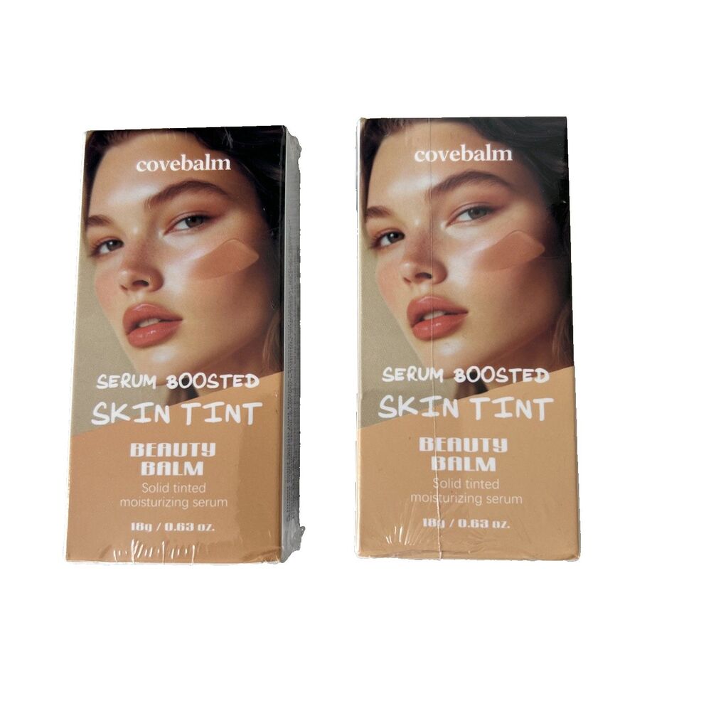 Covebalm LOT of 2 Serum Boosted Skin Tint Beauty Balm Color #06 NEW Sealed